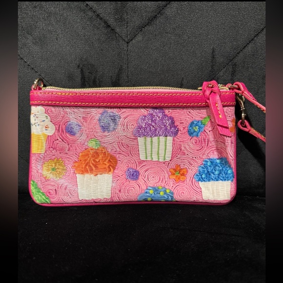 Dooney & Bourke Pink Cupcake Wristlet - Picture 3 of 6